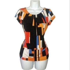 Worthington Multi-Colored Pattern Blouse